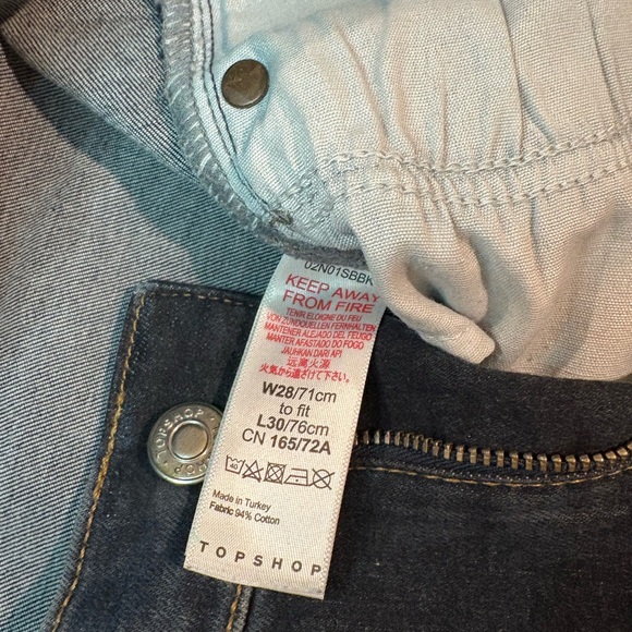 Topshop Dark Blue Denim Jeans - Picture 5 of 5